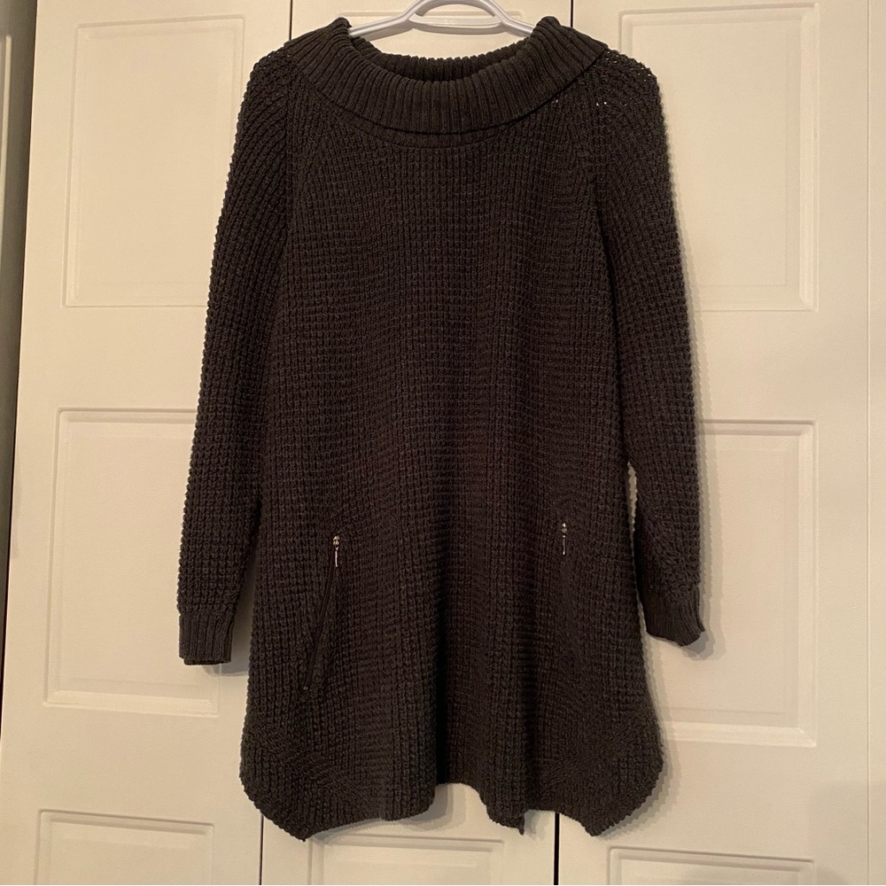 Cozy Black Knit Sweater Neon Buddha Cotton